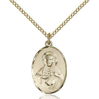 14kt Gold Filled Scapular Medal Religious Jewelry