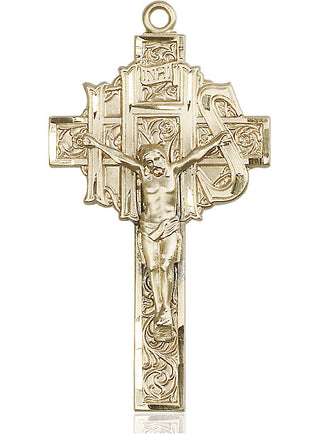 14kt Gold Filled Crucifix Medal