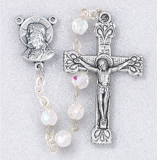 5MM Crystal Bead Rosary Deluxe Box