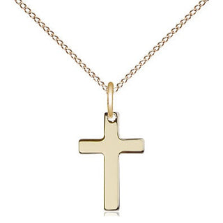 14kt Gold Filled Cross Medal Religious and Catholic Jewelry