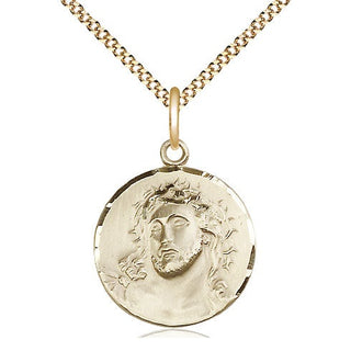 14kt Gold Filled Ecce Homo Medal Religious Jewelry
