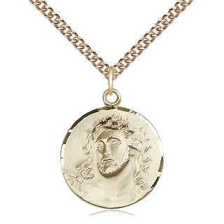 14kt Gold Filled Ecce Homo Medal Religious Jewelry