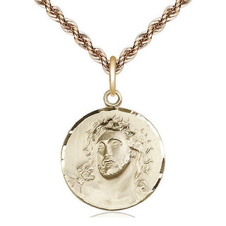 14kt Gold Filled Ecce Homo Medal Religious Jewelry