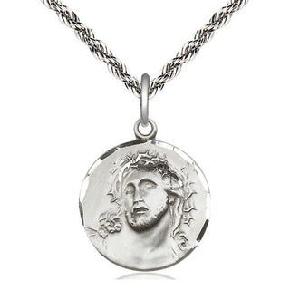 Sterling Silver Ecce Homo Medal Religious Jewelry