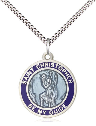 Sterling Silver Saint Christopher Medal Religious Jewelry