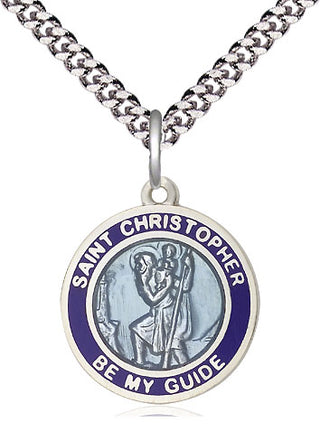 Sterling Silver Saint Christopher Medal Religious Jewelry