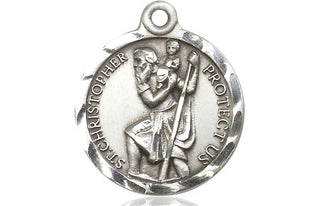 Pewter Saint Christopher Medal