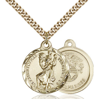 Gold-Filled St. Christopher Pendant