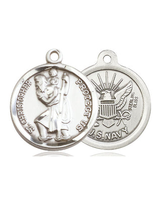 Pewter Saint Christopher Navy Medal