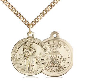 14kt Gold Saint Joan of Arc Air Force Medal