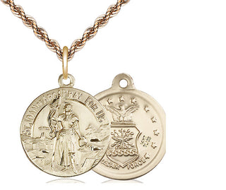 14kt Gold Saint Joan of Arc Air Force Medal