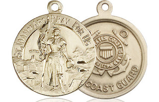 14kt Gold Saint Joan of Arc Coast Guard Medal