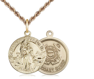 14kt Gold Saint Joan of Arc Coast Guard Medal