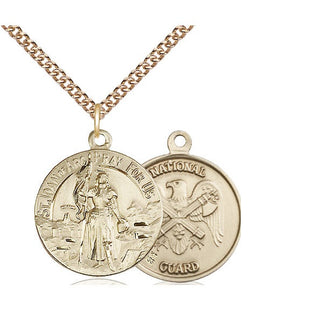 14kt Gold Saint Joan of Arc National Guard Medal
