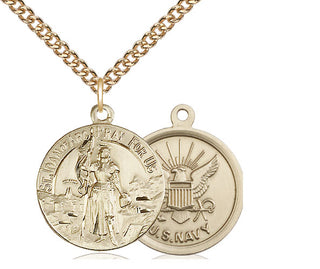 14kt Gold Saint Joan of Arc Navy Medal