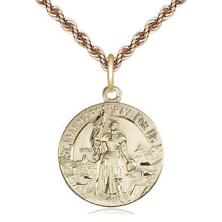 14kt Gold Saint Joan of Arc Medal