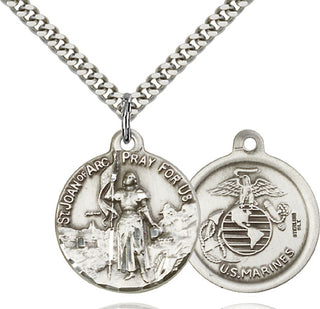 Sterling Silver St. Joan of Arc Pendant