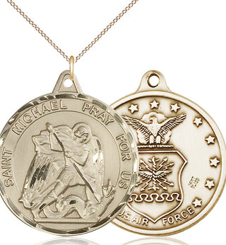 14kt Gold Saint Michael Air Force Medal