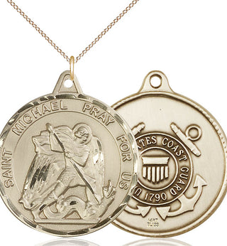 14kt Gold Saint Michael Coast Guard Medal