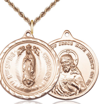 14kt Gold Filled Our Lady of Guadalupe Medal Catholic Jewelry