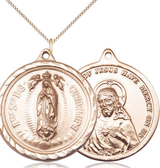 14kt Gold Our Lady of Guadalupe Medal