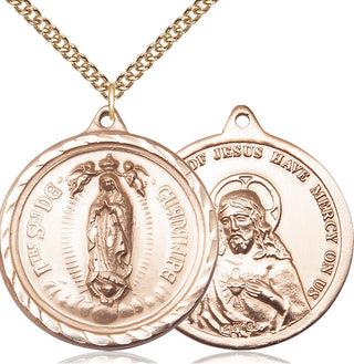 14kt Gold Our Lady of Guadalupe Medal