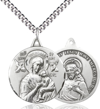 Pewter Our Lady of Perpetual Help Medal Catholic Jewelry