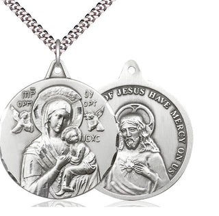 Sterling Silver Our Lady of Perpetual Help Medal Catholic Jewelry