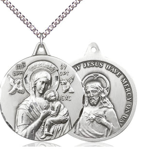 Sterling Silver Our Lady of Perpetual Help Medal Catholic Jewelry