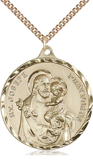14kt Gold Saint Joseph Medal