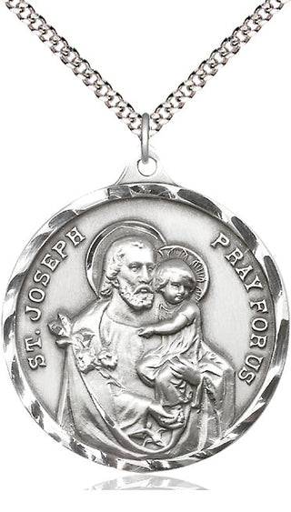 Pewter Saint Joseph Medal Catholic Jewelry