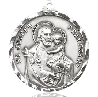 Sterling Silver Saint Joseph Medal Catholic Jewelry