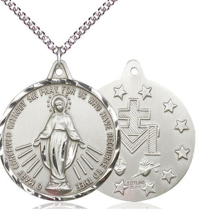 Sterling Silver Miraculous Medal Catholic Jewelry
