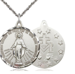 Sterling Silver Miraculous Medal Catholic Jewelry