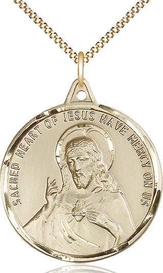 14kt Gold Filled Scapular Medal Catholic Jewelry