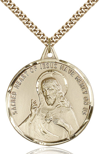 14kt Gold Filled Scapular Medal Catholic Jewelry