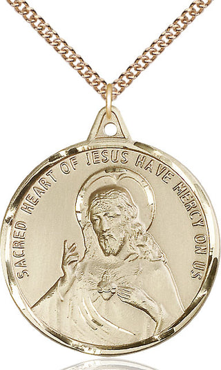 14kt Gold Filled Scapular Medal Catholic Jewelry
