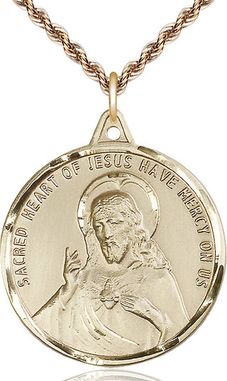 14kt Gold Filled Scapular Medal Catholic Jewelry