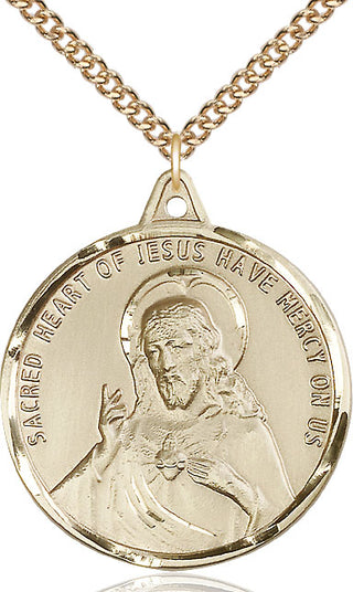 14kt Gold Scapular Medal