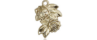 14kt Gold Rose Medal