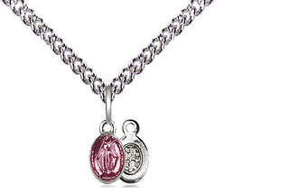 Sterling Silver Miraculous Medal Religious and Catholic Jewelry
