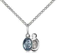 Sterling Silver Miraculous Medal Religious and Catholic Jewelry