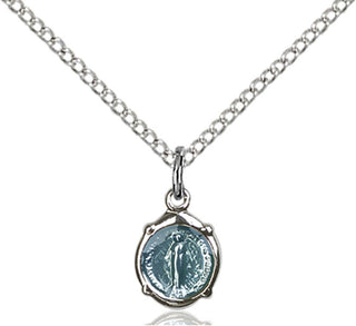 Sterling Silver Miraculous Medal Religious and Catholic Jewelry