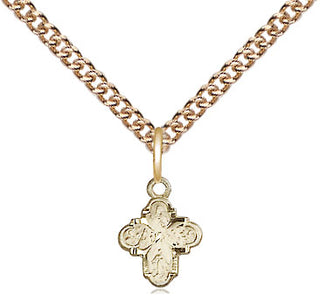 14kt Gold 4-Way Medal