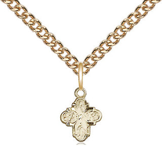 14kt Gold 4-Way Medal