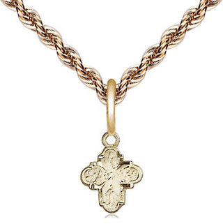 14kt Gold 4-Way Medal