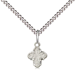 Sterling Silver 4-Way Medal Religious and Catholic Jewelry