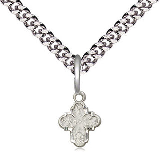 Sterling Silver 4-Way Medal Religious and Catholic Jewelry