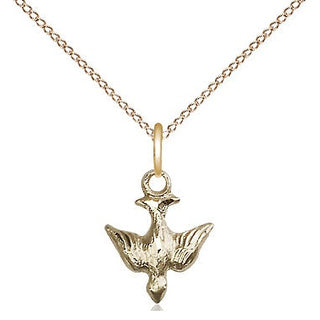 14kt Gold Holy Spirit Medal