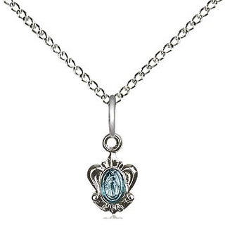 Sterling Silver Miraculous Medal Religious and Catholic Jewelry